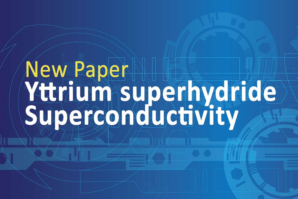 New paper on Yttrium superhydride superconductivity submitted.