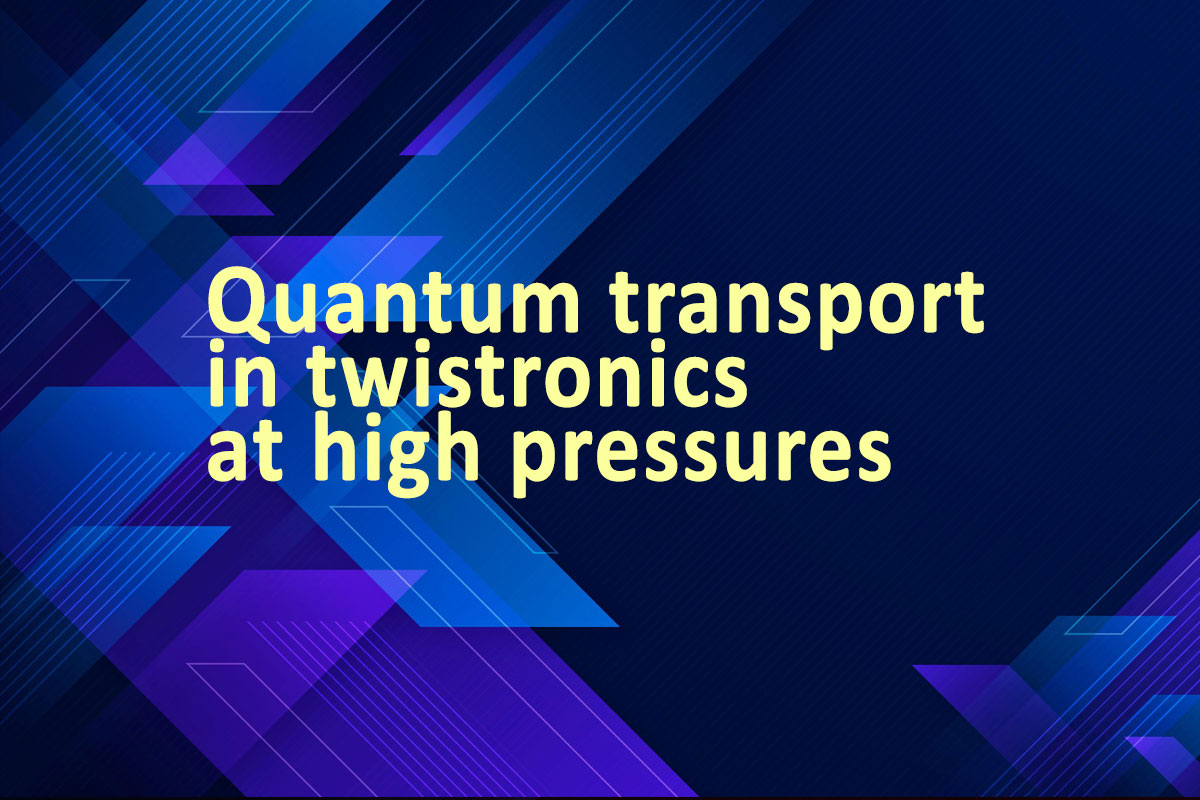 Quantum transport in twistronics at high pressures