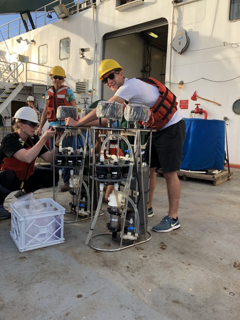 Pump prep on the Kilo Moana